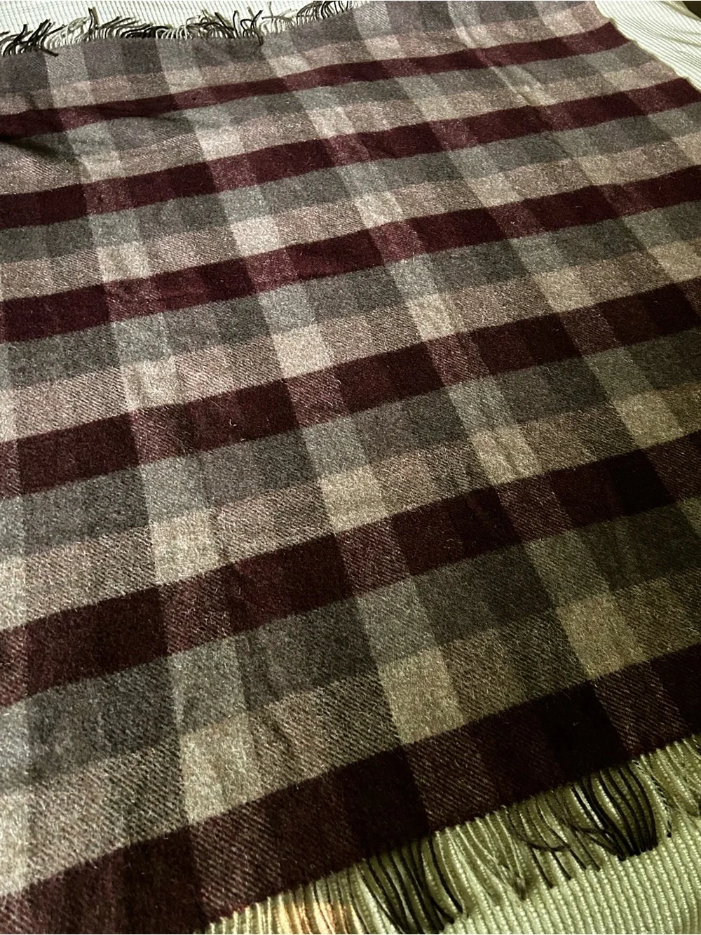 Vintage Gardiner of Selkirk Scottish 100% Wool Throw Blanket Tartan Plaid